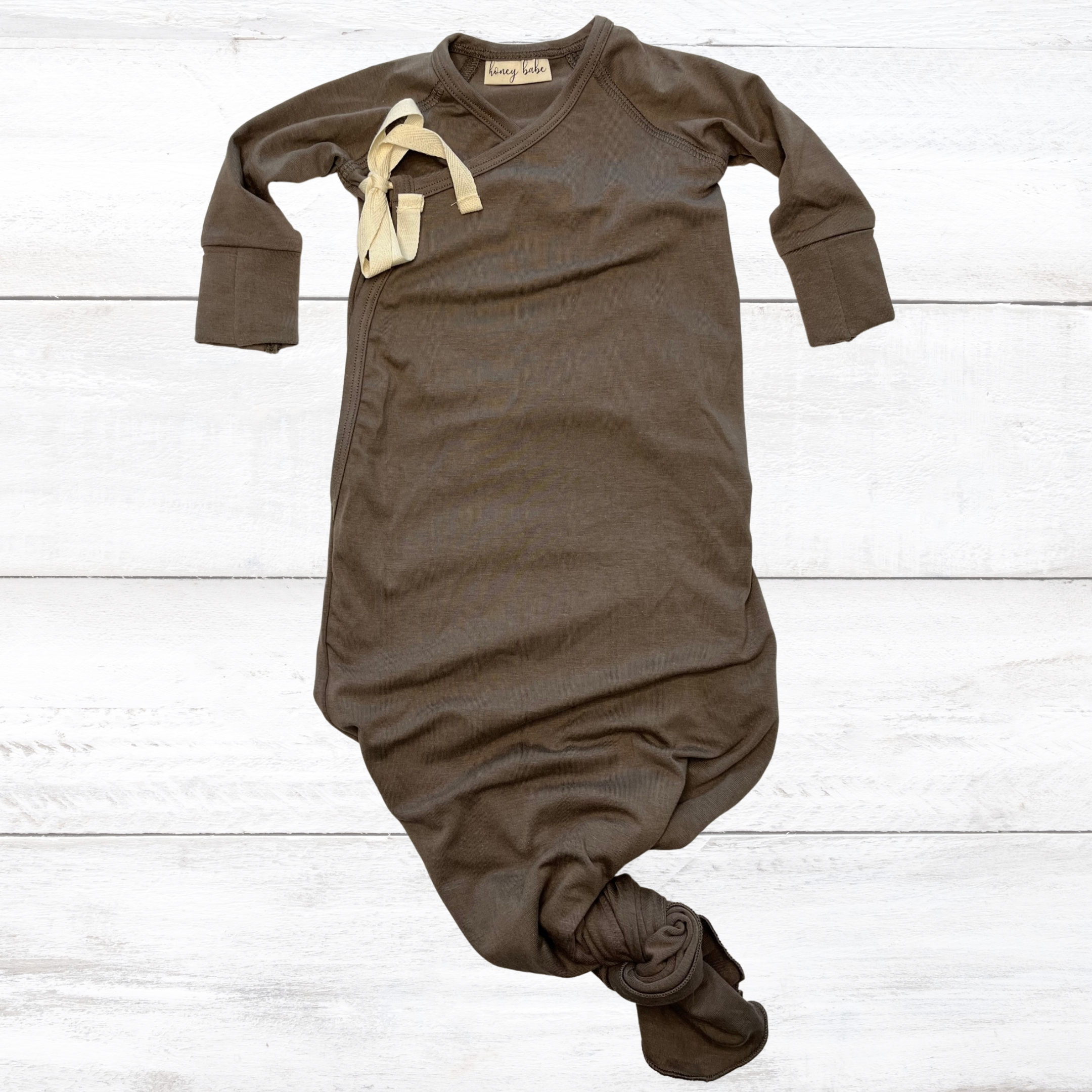 Kimono Gown in Pebble – Honey Babe Clothing1